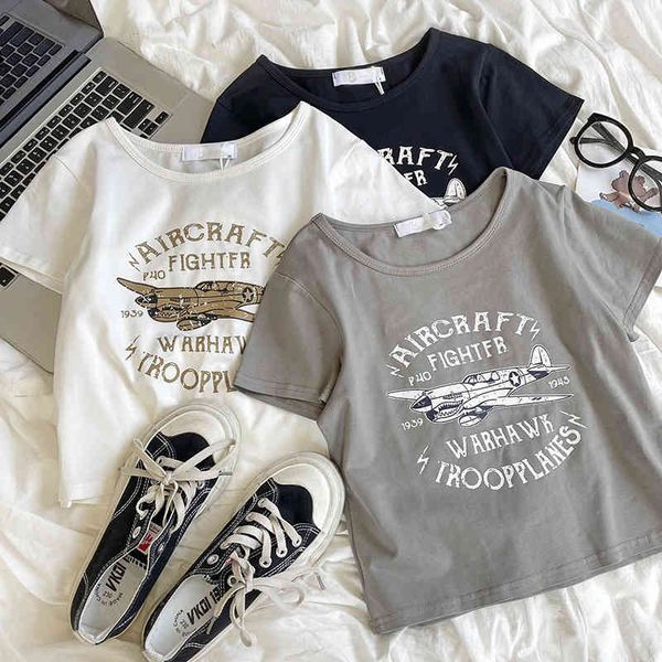 women's t-shirt 2022 american bm airplane letter print elastic cotton spice girl slim fit straight shoulder short sleeve t-shirt 8g8z, White
women's t-shirt 2022 american bm airplane letter print elastic cotton spice girl slim fit straight shoulder short sleeve t-shirt 8g8z, White