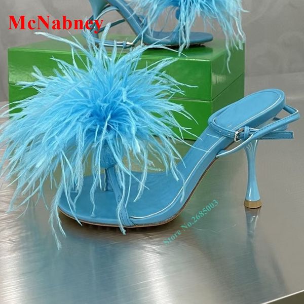 new feather open toe sandals women shoes ankle buckles thin high heel solid sandals summer party dress designer shoes strap, Black
new feather open toe sandals women shoes ankle buckles thin high heel solid sandals summer party dress designer shoes strap, Black