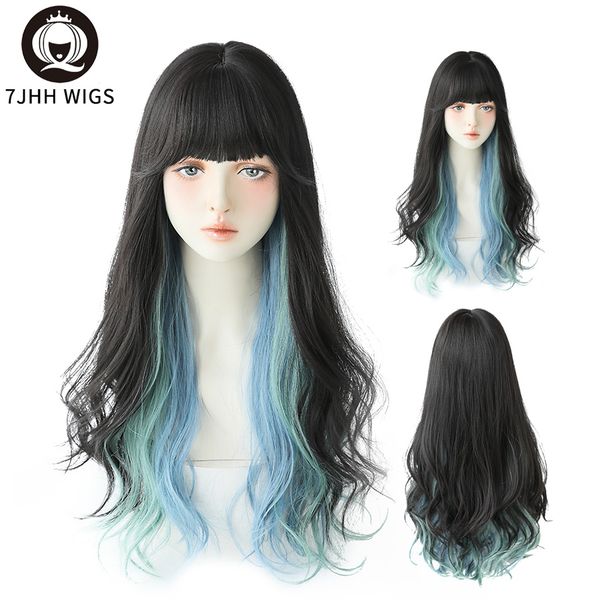 lx brand wigs blue black highlights long waves synthetic wig with bangs for women latest style heat resistantdaily wear hairfactory direct
lx brand wigs blue black highlights long waves synthetic wig with bangs for women latest style heat resistantdaily wear hairfactory direct
