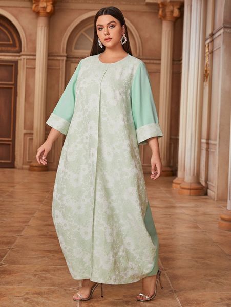 plus two tone jacquard tunic dress t9w9#, Black
plus two tone jacquard tunic dress t9w9#, Black