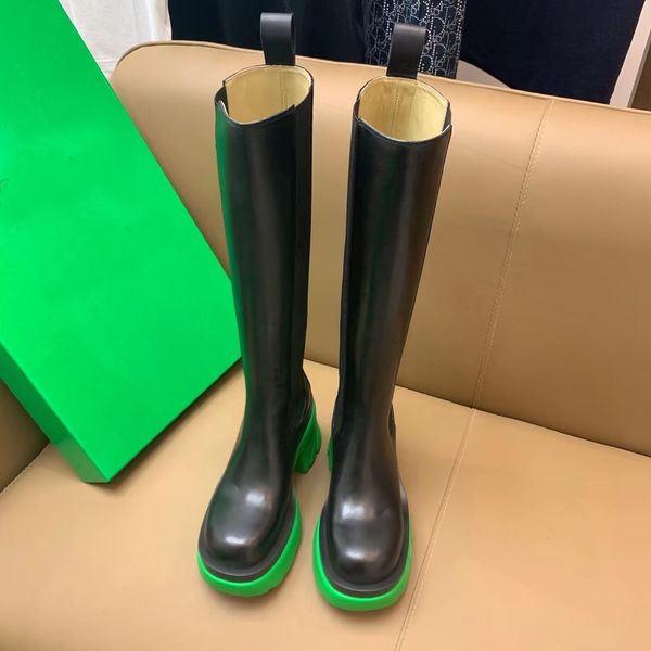 2022 designer thick-soled knee boots women's leather mona high-heeled chelsea chimney boots, Black
2022 designer thick-soled knee boots women's leather mona high-heeled chelsea chimney boots, Black