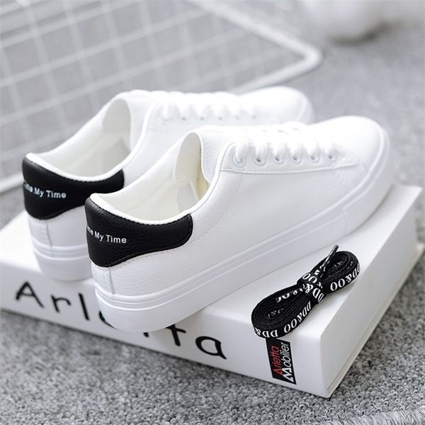 women sneakers fashion breathble vulcanized shoes pu leather platform shoes white lace up casual shoes zapatos mujer 220817, Black;white
women sneakers fashion breathble vulcanized shoes pu leather platform shoes white lace up casual shoes zapatos mujer 220817, Black;white