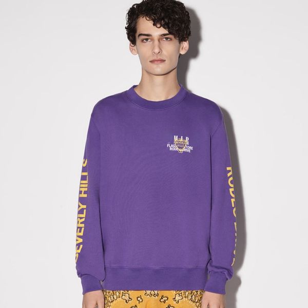 men's and women's sweaters american trendy brand a 22 miri designer round neck long-sleeved t-shirt fashion loose purple couple sp, Black
men's and women's sweaters american trendy brand a 22 miri designer round neck long-sleeved t-shirt fashion loose purple couple sp, Black
