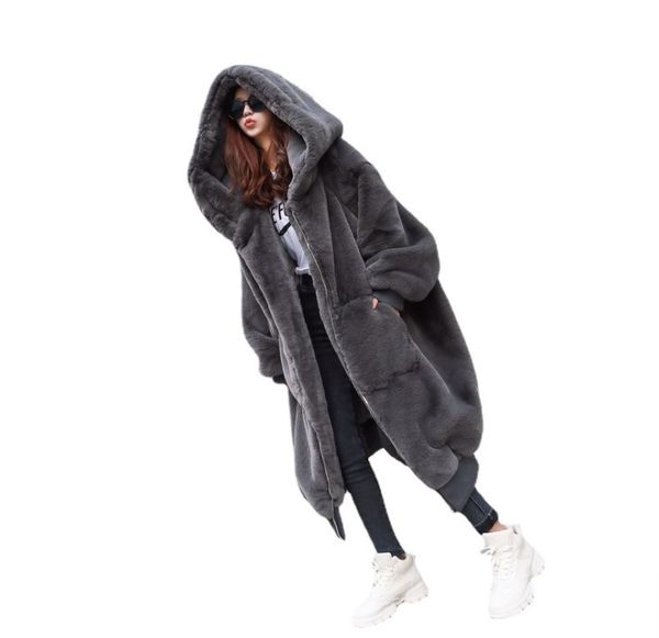 winter faux fur long coat women thick warm fluffy oversized hooded coats overcoat female loose plush fur jackets outerwear, Black
winter faux fur long coat women thick warm fluffy oversized hooded coats overcoat female loose plush fur jackets outerwear, Black