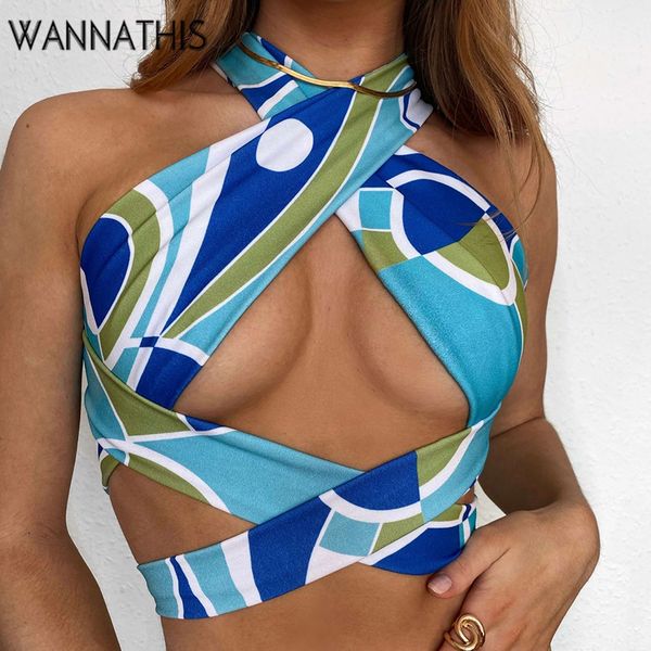 print backless halter women sleeveless chic criss bandage hollow out summer cropped women clubwear 2022, White
print backless halter women sleeveless chic criss bandage hollow out summer cropped women clubwear 2022, White