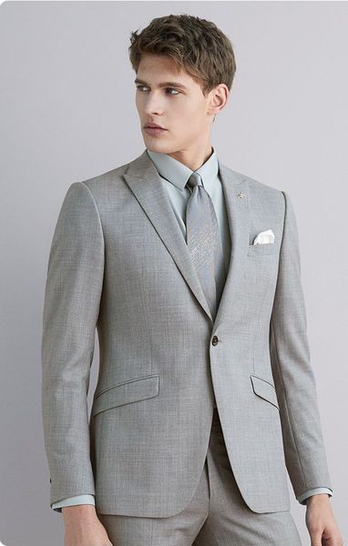 brand new light grey men wedding tuxedos peak lapel slim fit groom wear fashion men blazer 2 piece suit prom/dinner dress custom made formal, Black;gray
brand new light grey men wedding tuxedos peak lapel slim fit groom wear fashion men blazer 2 piece suit prom/dinner dress custom made formal, Black;gray