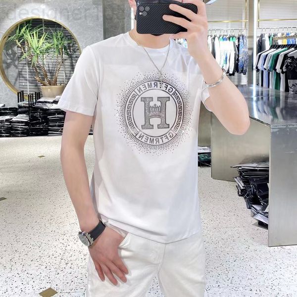 men's t-shirts designer european fashion round neck mercerized cotton trend short sleeve t-shirt men 2022 summer diamond youth handsome, White;black
men's t-shirts designer european fashion round neck mercerized cotton trend short sleeve t-shirt men 2022 summer diamond youth handsome, White;black