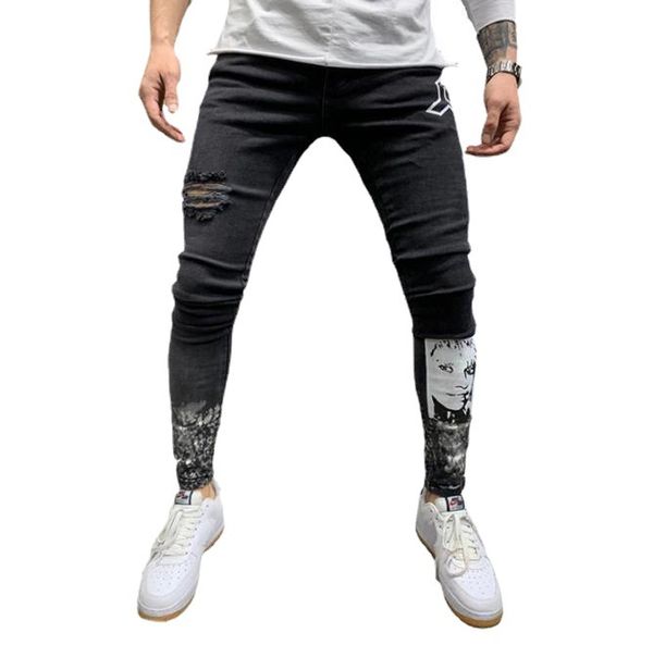 men's jeans men ripped skinny printing biker stretch 2022 fashion summer hip hop slim fit black pencil pants, Blue
men's jeans men ripped skinny printing biker stretch 2022 fashion summer hip hop slim fit black pencil pants, Blue