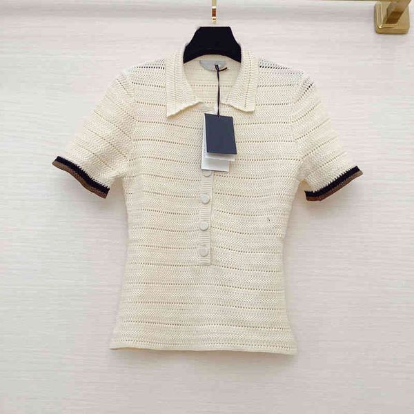 women's t-shirt spring and summer women's thin style fashion hollow out temperament suit lapel slim fitting short sleeved shirt hi, White
women's t-shirt spring and summer women's thin style fashion hollow out temperament suit lapel slim fitting short sleeved shirt hi, White