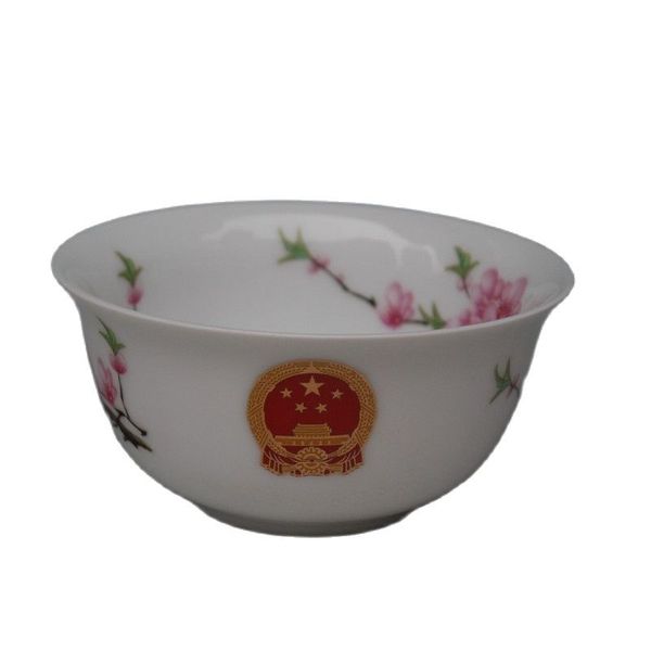 cultural revolution porcelain zhongnanhai huairen plum blossom bowl with design of the national emblem bowl, Silver
cultural revolution porcelain zhongnanhai huairen plum blossom bowl with design of the national emblem bowl, Silver