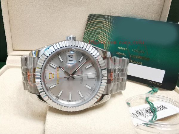 2022 watch date just 41mm fluted white dial jubilee bracelet b/p mechanical automatic sapphire men wristwatch126334 no box, Slivery;brown
2022 watch date just 41mm fluted white dial jubilee bracelet b/p mechanical automatic sapphire men wristwatch126334 no box, Slivery;brown