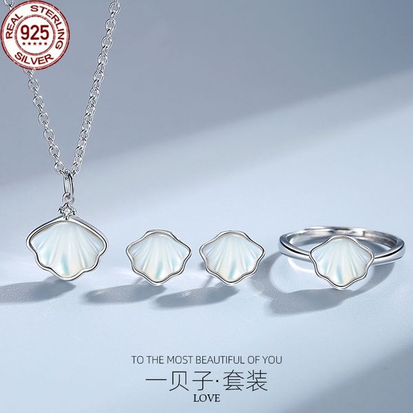 new arrival s925 sterling silver fashion design one shell suit earrings necklace earring ring korean style feeling f
new arrival s925 sterling silver fashion design one shell suit earrings necklace earring ring korean style feeling f