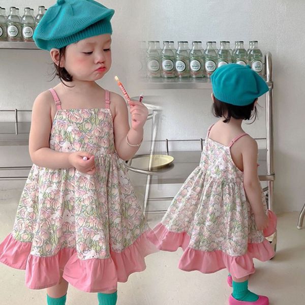 15942 summer baby girls casual dress ruffles florals print suspender dress children kids princess dresses, Red;yellow
15942 summer baby girls casual dress ruffles florals print suspender dress children kids princess dresses, Red;yellow