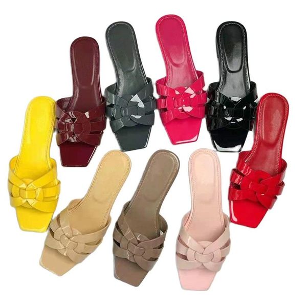 spring summer brand shoes fashion flip flops flat heel sandals word cool patent leather slippers casual streetwear ladies flats si222p, Black
spring summer brand shoes fashion flip flops flat heel sandals word cool patent leather slippers casual streetwear ladies flats si222p, Black