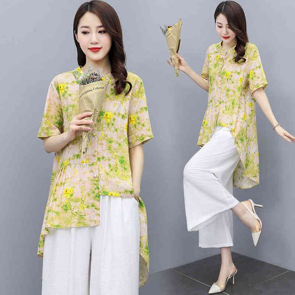 women's two piece pants printed blouse leisure suit women's summer 2022 korean loose mother's wide leg pants two-piece set hq, White
women's two piece pants printed blouse leisure suit women's summer 2022 korean loose mother's wide leg pants two-piece set hq, White