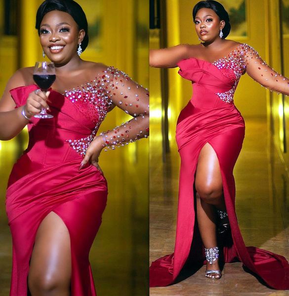 2022 plus size arabic aso ebi red luxurious mermaid prom dresses beaded crystals evening formal party second reception birthday engagement g, Black
2022 plus size arabic aso ebi red luxurious mermaid prom dresses beaded crystals evening formal party second reception birthday engagement g, Black