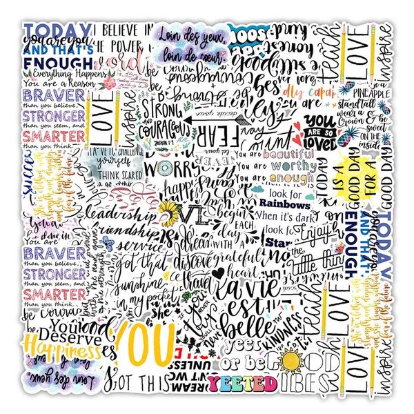 50pcs inspirational words stickers skate accessories waterproof vinyl watercolor sticker for lapluggage bicycle motorcycle phone skateboard
50pcs inspirational words stickers skate accessories waterproof vinyl watercolor sticker for lapluggage bicycle motorcycle phone skateboard