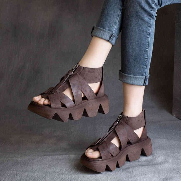 sandals spring leather sandals women's shoes thick soled open toe hollow roman sandals hg0u, Black
sandals spring leather sandals women's shoes thick soled open toe hollow roman sandals hg0u, Black