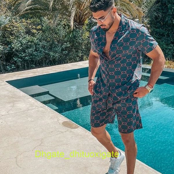 men's casual luxury shirts men tracksuits hawaiian sets printing summer short sleeve button shirt fashion beach shorts tees streetwear, White;black
men's casual luxury shirts men tracksuits hawaiian sets printing summer short sleeve button shirt fashion beach shorts tees streetwear, White;black