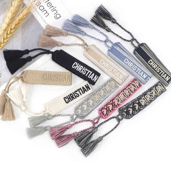 fashion classic brand jewelry bangles women men handmade cotton signture embroidery bracelet designer woven bangle fabrics luxury bracelets, Black
fashion classic brand jewelry bangles women men handmade cotton signture embroidery bracelet designer woven bangle fabrics luxury bracelets, Black
