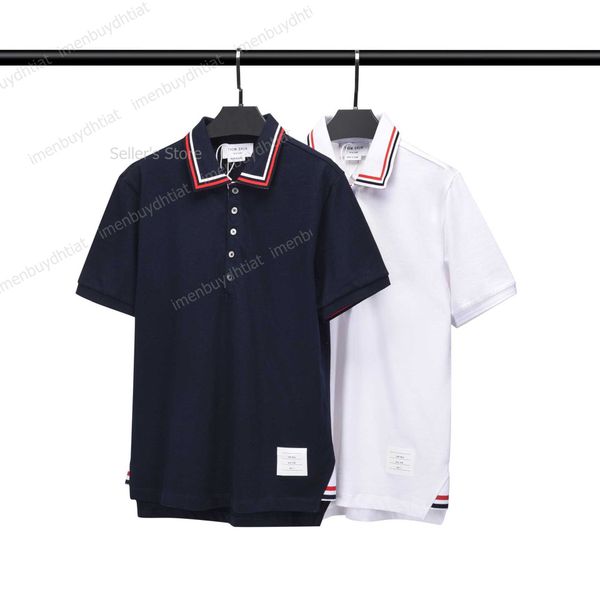 22 fashion luxury brand tb-thom short sleeve polo shirt spring contrast red white blue ribbon lapel t-shirt, White;black
22 fashion luxury brand tb-thom short sleeve polo shirt spring contrast red white blue ribbon lapel t-shirt, White;black