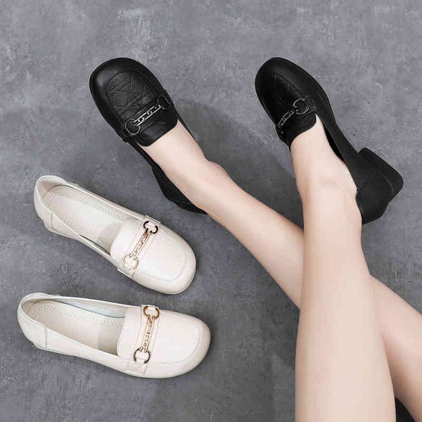 dress shoes women's shoes soft sole leather lefu thick heel mother's deep mouth middle work single yjzy, Black
dress shoes women's shoes soft sole leather lefu thick heel mother's deep mouth middle work single yjzy, Black