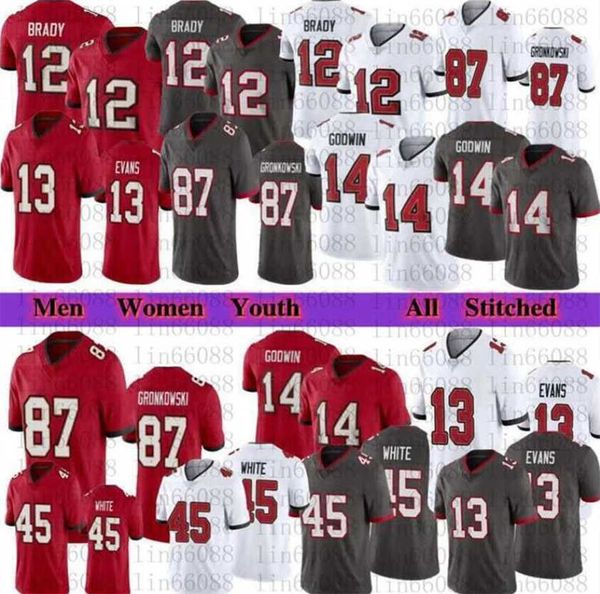 mens jersey men women youth football 12 tom brady 87 rob gronkowski 14 chris godwin 45 devin white 13 mike evans stitched jerseys kids boy r 
mens jersey men women youth football 12 tom brady 87 rob gronkowski 14 chris godwin 45 devin white 13 mike evans stitched jerseys kids boy r