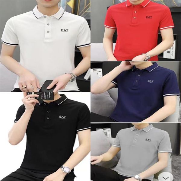 new designer casual men's polo shirt t-shirt fashion short sleeve high-end tide brand men's large size loose summer, White;black
new designer casual men's polo shirt t-shirt fashion short sleeve high-end tide brand men's large size loose summer, White;black