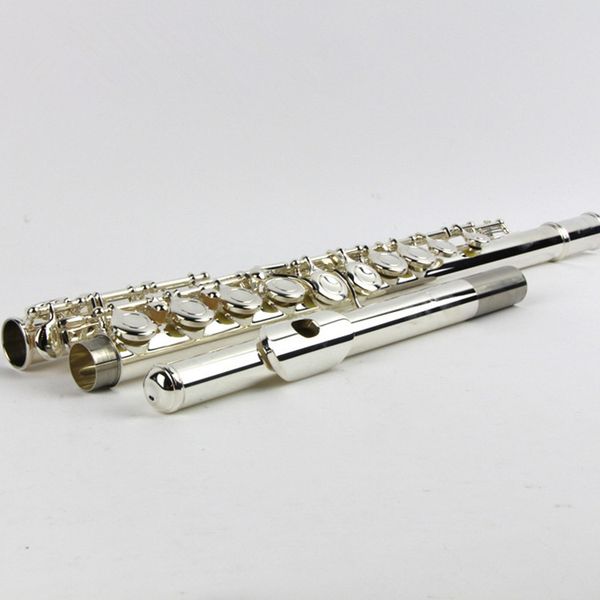 new silver 211sl instrument 16 over e-key c tune flute playing music professional level with case
new silver 211sl instrument 16 over e-key c tune flute playing music professional level with case