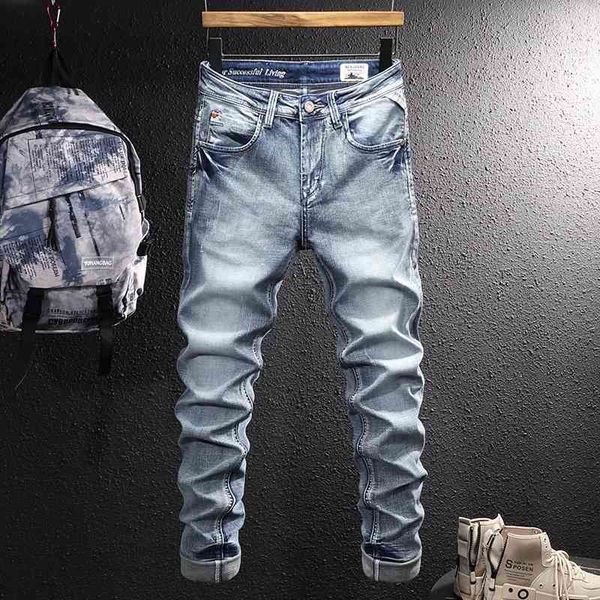 men's jeans fashionable men's jeans are worn out washed and young people slim straight pants long fashion u75x, Blue
men's jeans fashionable men's jeans are worn out washed and young people slim straight pants long fashion u75x, Blue