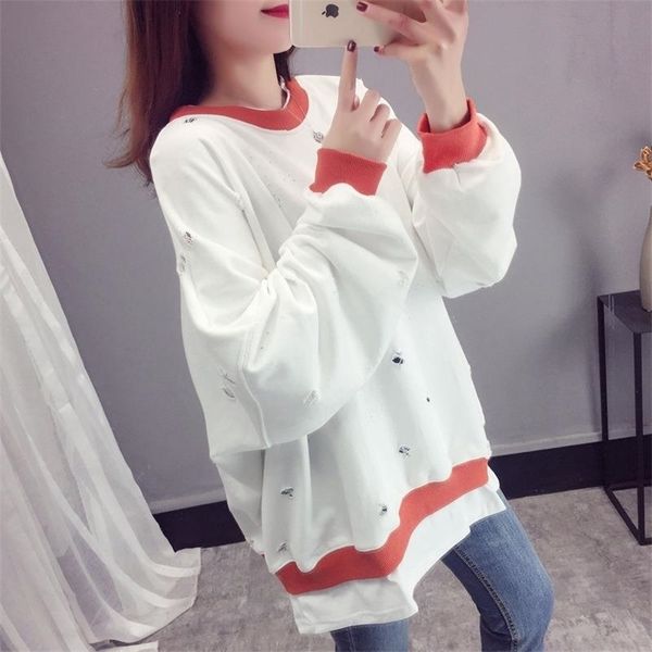 spring autumn women hoodies fake two pieces of fleece thickening hoodies ladies sweatershirt long sleeve loose pullovers t200525, Black
spring autumn women hoodies fake two pieces of fleece thickening hoodies ladies sweatershirt long sleeve loose pullovers t200525, Black