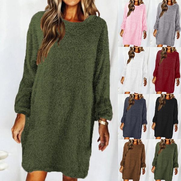 loose o-neck hairy sweater pullover dress casaul solid autumn and winter women long sleeve clothes, Black;gray
loose o-neck hairy sweater pullover dress casaul solid autumn and winter women long sleeve clothes, Black;gray