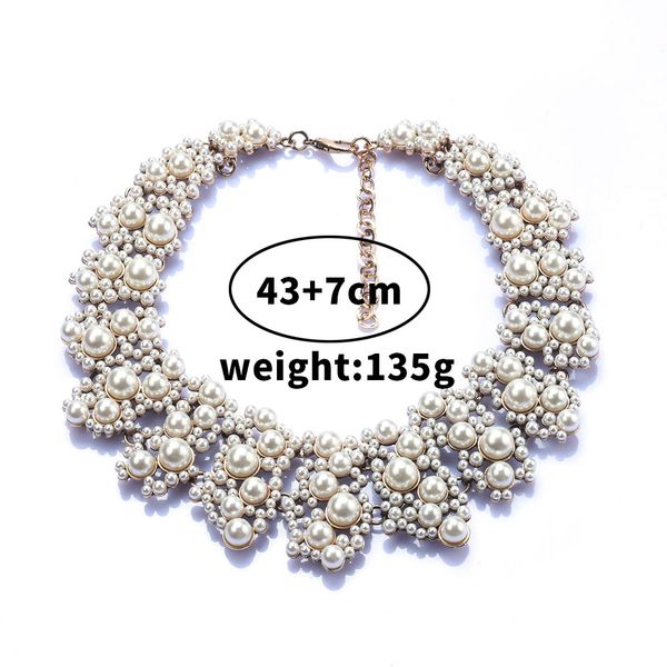 european and american exaggerated short fake choker pearl necklace high-end fashion retro jewelry flower thick necklace female, Golden;silver
european and american exaggerated short fake choker pearl necklace high-end fashion retro jewelry flower thick necklace female, Golden;silver