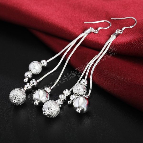 jewelry 925 silver color dangle earring fashion woman tassel bead drop earrings holiday gifts
jewelry 925 silver color dangle earring fashion woman tassel bead drop earrings holiday gifts