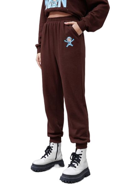 x atosha high waist cartoon graphic sweatpants w6mt#, Black;white 
x atosha high waist cartoon graphic sweatpants w6mt#, Black;white