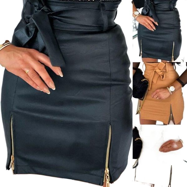 fashion women skirt skinny pencil bow casual pu leather bodycon high waist mini short solid color skirts w2rm#, Black
fashion women skirt skinny pencil bow casual pu leather bodycon high waist mini short solid color skirts w2rm#, Black
