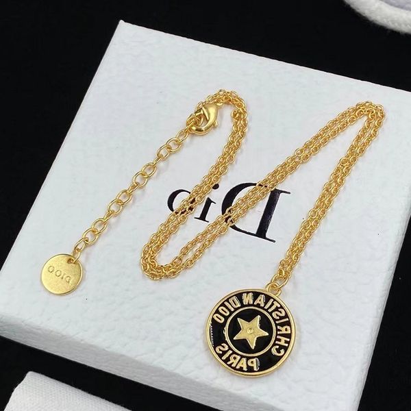 d family star black circle tag pendant necklace trend men and women versatile fashion couple sweater chain jewelry
d family star black circle tag pendant necklace trend men and women versatile fashion couple sweater chain jewelry