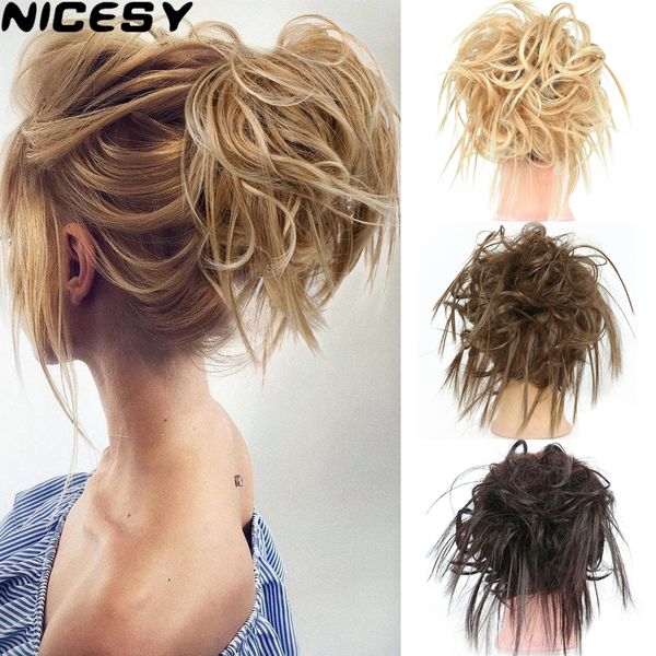 costume accessories synthetic chignon messy scrunchies elastic band hair bun straight updo hairpiece high temperture fiber natural fake hair, Silver
costume accessories synthetic chignon messy scrunchies elastic band hair bun straight updo hairpiece high temperture fiber natural fake hair, Silver