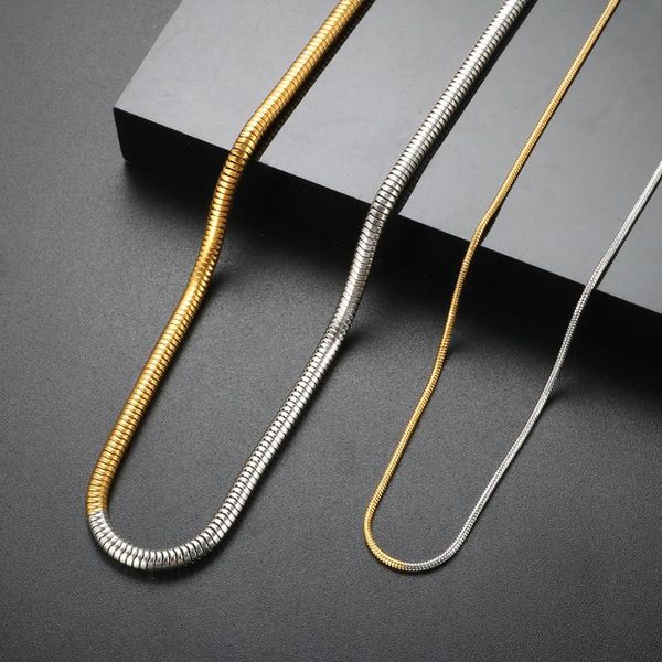 chokers gold silver two mix color snake chain choker necklace for woman man thin thickness couple jewelry, Golden;silver
chokers gold silver two mix color snake chain choker necklace for woman man thin thickness couple jewelry, Golden;silver