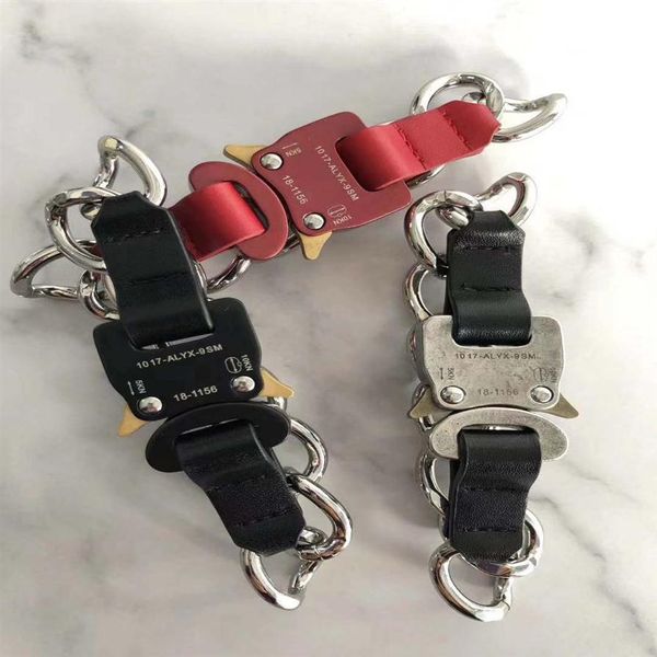 1017 alyx studio logo metal chain bracelet belts men women hip hop outdoor street accessories festival gift ship red black si188a
1017 alyx studio logo metal chain bracelet belts men women hip hop outdoor street accessories festival gift ship red black si188a