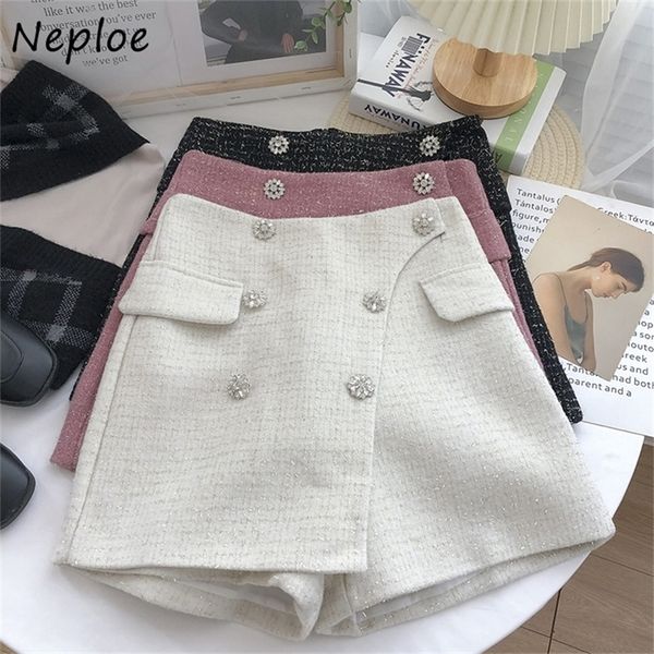 neploe autumn temperament bright silk short trousers women double-breasted high-waist tweed a-line casual skirt shorts woman 220419, White;black
neploe autumn temperament bright silk short trousers women double-breasted high-waist tweed a-line casual skirt shorts woman 220419, White;black
