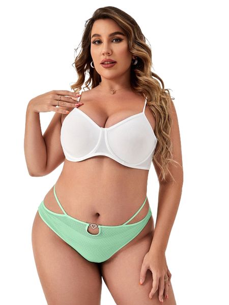 plus heart-ring decor panty t2gn#, Black;white
plus heart-ring decor panty t2gn#, Black;white