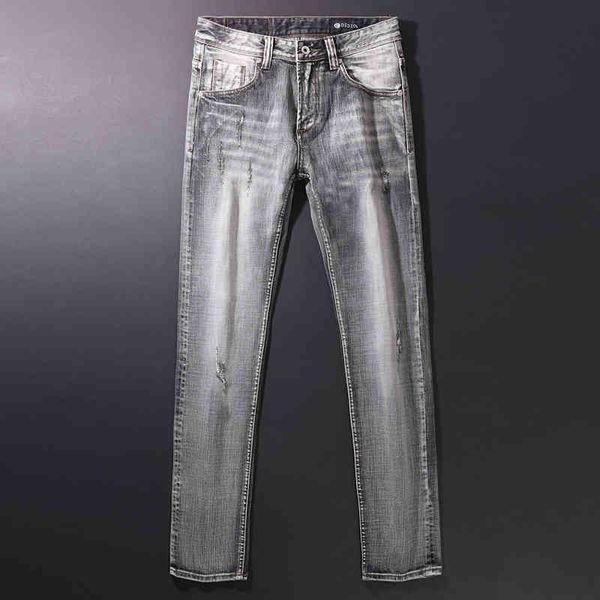 men's jeans high street jeans men's simple and versatile fashion high-end ashtray washing loose straight pants are bulletproof fhi, Blue 
men's jeans high street jeans men's simple and versatile fashion high-end ashtray washing loose straight pants are bulletproof fhi, Blue