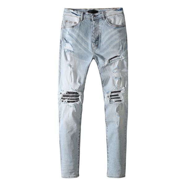 jeans men designer pants for middle waist long locomotive paint off retro wear out cotton blue slim feet hand drawn high street black hole d
jeans men designer pants for middle waist long locomotive paint off retro wear out cotton blue slim feet hand drawn high street black hole d