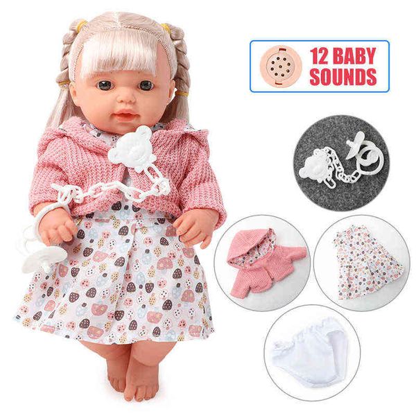 12 inch bebe reborn doll 30.5 cm simulation sound soft silicone realistic long hair twin baby diy education toys for children aa220325
12 inch bebe reborn doll 30.5 cm simulation sound soft silicone realistic long hair twin baby diy education toys for children aa220325