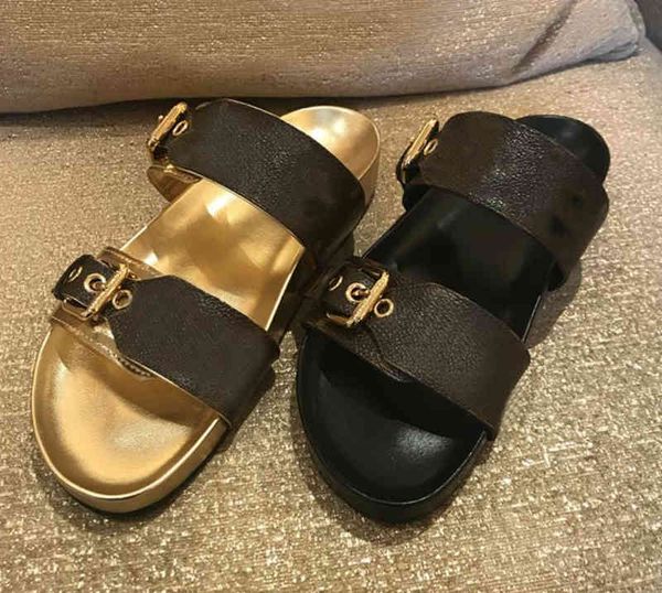 classic slippers summer luxury woman beach cartoon big head leather flat belt buckle sandals, Black
classic slippers summer luxury woman beach cartoon big head leather flat belt buckle sandals, Black