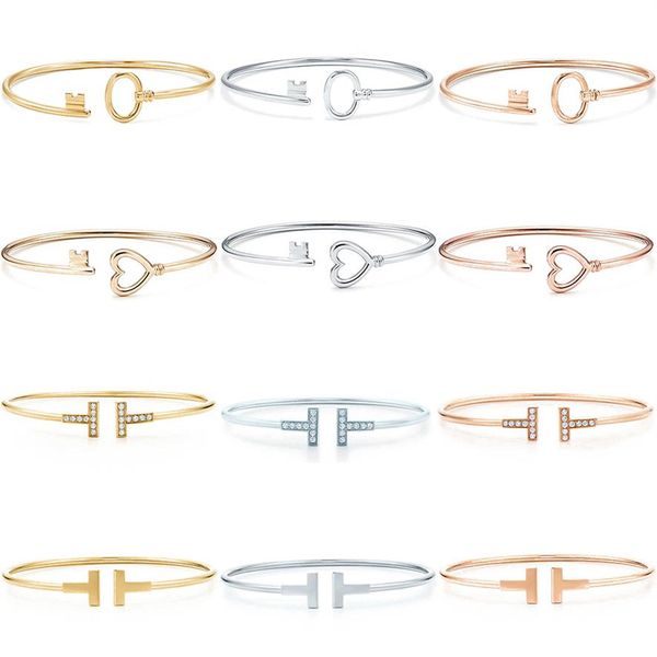 original love key open bracelet fashion elegant jewelry with original logo jewerly for women 2504, Black
original love key open bracelet fashion elegant jewelry with original logo jewerly for women 2504, Black
