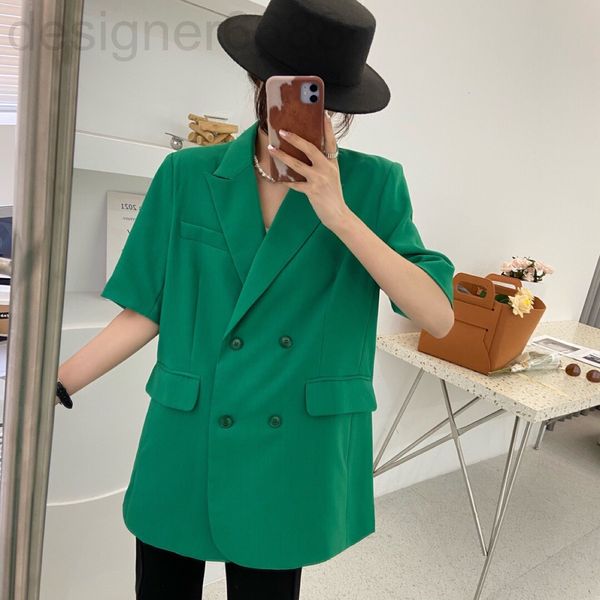 women's suits & blazers designer sp original shoulder pad double breasted short sleeved suit coat women's loose casual fashion 3ha, White;black
women's suits & blazers designer sp original shoulder pad double breasted short sleeved suit coat women's loose casual fashion 3ha, White;black