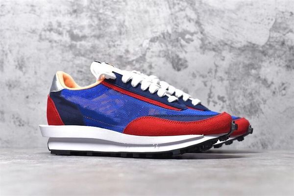 shoes designer running waffle runner combination of blue red orange colorway nylon suede leather upper rubber outsole size eu36-45
shoes designer running waffle runner combination of blue red orange colorway nylon suede leather upper rubber outsole size eu36-45
