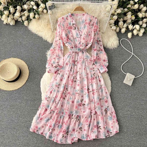 casual dresses fashion v-neck long sleeved dress spring chiffon floral skirt female super fairy sen department sweet little fresh fairy ko5v, Black;gray
casual dresses fashion v-neck long sleeved dress spring chiffon floral skirt female super fairy sen department sweet little fresh fairy ko5v, Black;gray